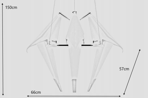 King Home Lampa wisząca LORO 3 UP złota - LED King Home Lampa wisząca LORO 3 UP złota - LED