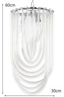 LAMPA WISZĄCA MURANO L CHROM - szkło, metal 3xE14 King Home do wnętrz tradycyjnych i nowoczesnych LAMPA WISZĄCA MURANO L CHROM - szkło, metal 3xE14 King Home do wnętrz tradycyjnych i nowoczesnych