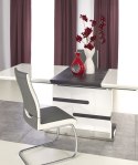 Halmar stół rozkładany MONACO 160-220x90 MDF laminowany MDF lakierowany biały / popiel stal nierdzewna Halmar stół rozkładany MONACO 160-220x90 MDF laminowany MDF lakierowany biały / popiel stal nierdzewna