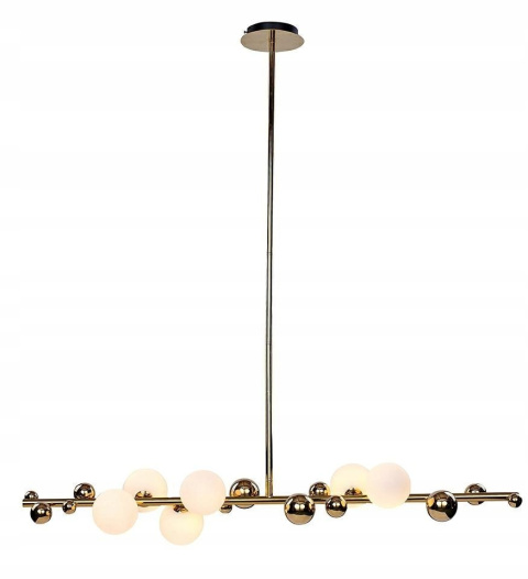 MOOSEE lampa wisząca VALENTINO 120- złota połączenia stali nierdzewnej błyszczącej i szklanych kloszy w kształcie kuli MOOSEE lampa wisząca VALENTINO 120- złota połączenia stali nierdzewnej błyszczącej i szklanych kloszy w kształcie kuli