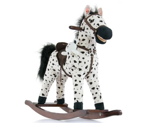 Milly Mally Koń Konik na biegunach Mustang Black Dot Czarny miś w zestawie rusza pyskiem i ogonem interaktywne uszko Milly Mally Koń Konik na biegunach Mustang Black Dot Czarny miś w zestawie rusza pyskiem i ogonem interaktywne uszko