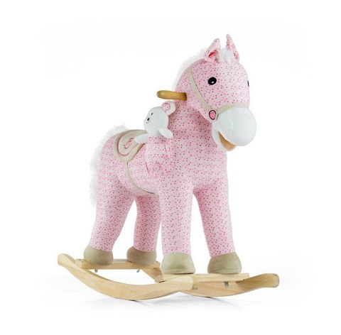 Milly Mally Koń Pony Konik na biegunach Pink Różowy rusza pyskiem i ogonem wydaje realistyczne odgłosy Miś w zestawie 18 m+ Milly Mally Koń Pony Konik na biegunach Pink Różowy rusza pyskiem i ogonem wydaje realistyczne odgłosy Miś w zestawie 18 m+