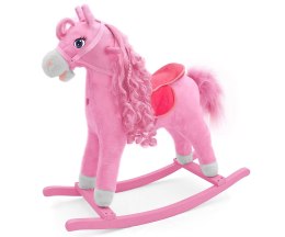 Milly Mally Koń Konik na biegunach Princess Różowy świecące serduszko rusza pyskiem i ogonem wydaje odgłosy