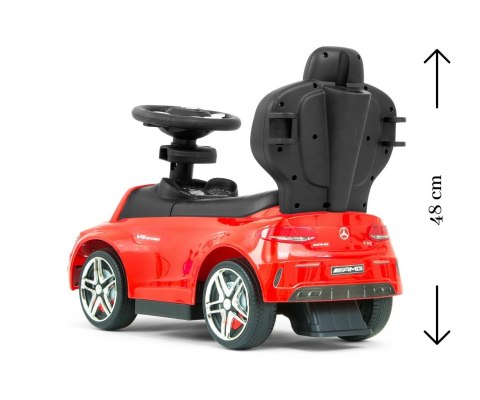 Milly Mally Pojazd z rączką MERCEDES-AMG C63 Coupe Red Milly Mally Pojazd z rączką MERCEDES-AMG C63 Coupe Red