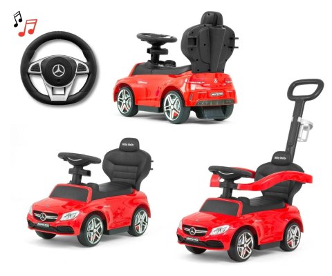 Milly Mally Pojazd z rączką MERCEDES-AMG C63 Coupe Red Milly Mally Pojazd z rączką MERCEDES-AMG C63 Coupe Red