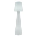 NEW GARDEN lampa podłogowa LOLA 110 biała polietylen - LED, wbudowana bateria z pilotem