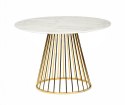STÓŁ OKRĄGŁY GLAM MARBLE King Home MDF + okleina IMITACJA MARMURU złota podstawa metal fi 110 STÓŁ OKRĄGŁY GLAM MARBLE King Home MDF + okleina IMITACJA MARMURU złota podstawa metal fi 110