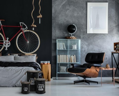 Intesi Zestaw 3 stołków pojemników Urban Loft c zarne Intesi Zestaw 3 stołków pojemników Urban Loft c zarne