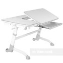 Fun Desk biurko regulowane Amare Grey Biały/Szary dla dziecka od 5 do 16 lat