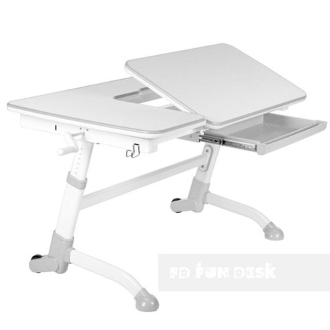 Fun Desk biurko regulowane Amare Grey Biały/Szary dla dziecka od 5 do 16 lat Fun Desk biurko regulowane Amare Grey Biały/Szary dla dziecka od 5 do 16 lat