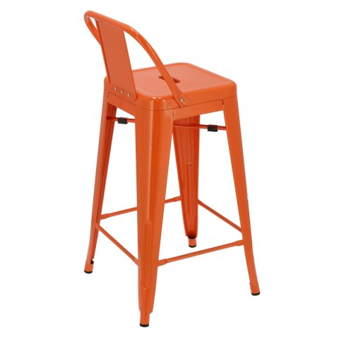 D2.DESIGN Hoker Paris Back short 66cm pomaranczowy insp. Tolix D2.DESIGN Hoker Paris Back short 66cm pomaranczowy insp. Tolix