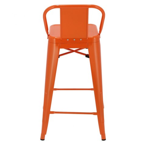 D2.DESIGN Hoker Paris Back short 66cm pomaranczowy insp. Tolix D2.DESIGN Hoker Paris Back short 66cm pomaranczowy insp. Tolix