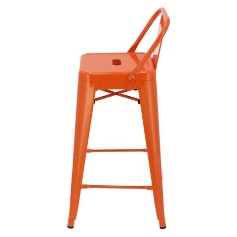 D2.DESIGN Hoker Paris Back short 66cm pomaranczowy insp. Tolix D2.DESIGN Hoker Paris Back short 66cm pomaranczowy insp. Tolix