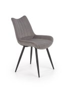Halmar K388 krzesło Popielate tkanina velvet/stelaż Czarny stal malowana Halmar K388 krzesło Popielate tkanina velvet/stelaż Czarny stal malowana