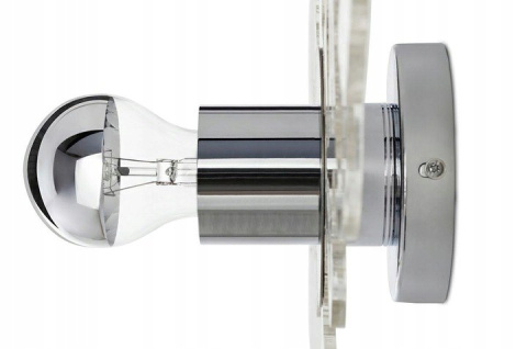 Kinkiet ICE 3D transparentny - akryl, metal chrom Kinkiet ICE 3D transparentny - akryl, metal chrom