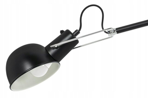 King Home Kinkiet Lampa ścienna RIFLE czarny - włókno węglowe ramię z regulacją wysokości i możliwością obracania E27 King Home Kinkiet Lampa ścienna RIFLE czarny - włókno węglowe ramię z regulacją wysokości i możliwością obracania E27