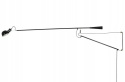 King Home Kinkiet Lampa ścienna RIFLE czarny - włókno węglowe ramię z regulacją wysokości i możliwością obracania E27 King Home Kinkiet Lampa ścienna RIFLE czarny - włókno węglowe ramię z regulacją wysokości i możliwością obracania E27