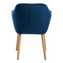 ACTONA Krzesło Emilia Velvet deep blue ACTONA Krzesło Emilia Velvet deep blue