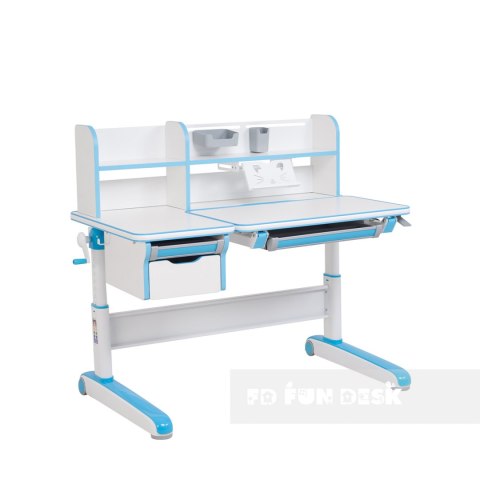 Fun Desk Libro Blue BIURKO Regulow NIEBIESKI BIAŁY Fun Desk Libro Blue BIURKO Regulow NIEBIESKI BIAŁY