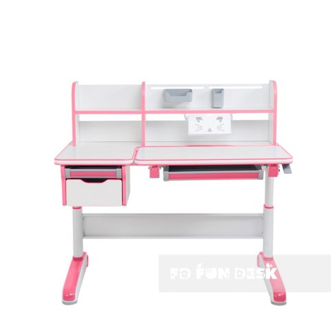 Fun Desk Libro Pink BIURKO REGULOWANE RÓŻOWY BIAŁY Fun Desk Libro Pink BIURKO REGULOWANE RÓŻOWY BIAŁY
