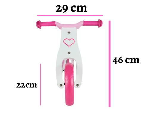 ROWEREK BIEGOWY TRÓJKOŁOWY DWUKOŁOWY POJAZD 2w1 Look Hearts Milly Mally RÓŻOWY CHODZIK PCHACZ 18m+ ROWEREK BIEGOWY TRÓJKOŁOWY DWUKOŁOWY POJAZD 2w1 Look Hearts Milly Mally RÓŻOWY CHODZIK PCHACZ 18m+