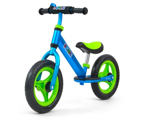Milly Mally Rowerek Biegowy Sonic Blue Niebiesko Zielony regulacja wysokości kierownicy i siodełka dzwonek łożyskowane koła Milly Mally Rowerek Biegowy Sonic Blue Niebiesko Zielony regulacja wysokości kierownicy i siodełka dzwonek łożyskowane koła