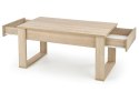 ŁAWA Z SZUFLADAMI PROSTOKĄTNA 110x60 NEA kolor DĄB SONOMA MDF OKLEINOWANY Halmar ŁAWA Z SZUFLADAMI PROSTOKĄTNA 110x60 NEA kolor DĄB SONOMA MDF OKLEINOWANY Halmar