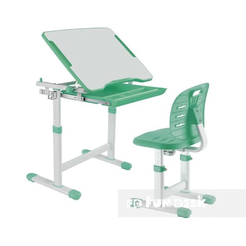 Fun Desk Piccolino III Green zestaw biurko+krzesło Zielone Białe dla dziecka Fun Desk Piccolino III Green zestaw biurko+krzesło Zielone Białe dla dziecka
