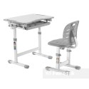 Fun Desk Piccolino III Grey zestaw biurko+krzesło Szare Białe dla dziecka Fun Desk Piccolino III Grey zestaw biurko+krzesło Szare Białe dla dziecka