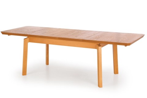 Halmar stół rozkładany ROIS blat - MDF + okleina naturalna nogi - drewno lite bukowe dąb miodowy 160-250x90 Halmar stół rozkładany ROIS blat - MDF + okleina naturalna nogi - drewno lite bukowe dąb miodowy 160-250x90