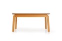 Halmar stół rozkładany ROIS blat - MDF + okleina naturalna nogi - drewno lite bukowe dąb miodowy 160-250x90