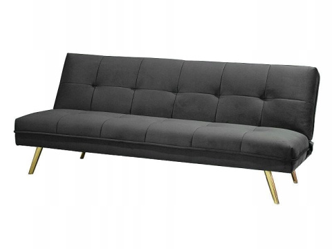 SIGNAL SOFA MORITZ VELVET SZARY TAP.157/ZŁOTY SIGNAL SOFA MORITZ VELVET SZARY TAP.157/ZŁOTY