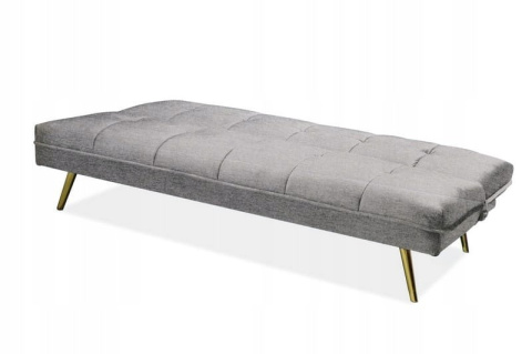 SIGNAL SOFA MORITZ VELVET SZARY TAP.157/ZŁOTY SIGNAL SOFA MORITZ VELVET SZARY TAP.157/ZŁOTY