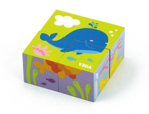 Viga Viga 50161 Kostki puzzle - morze Viga Viga 50161 Kostki puzzle - morze