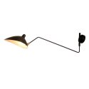 King Home Kinkiet Lampa ścienna RAVEN WALL UP czarny satyna klosz ręcznie formowany E27 King Home Kinkiet Lampa ścienna RAVEN WALL UP czarny satyna klosz ręcznie formowany E27