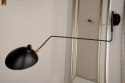 King Home Kinkiet Lampa ścienna RAVEN WALL UP czarny satyna klosz ręcznie formowany E27 King Home Kinkiet Lampa ścienna RAVEN WALL UP czarny satyna klosz ręcznie formowany E27