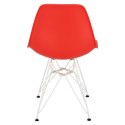D2.DESIGN Krzesło P016 PP White czerwone D2.DESIGN Krzesło P016 PP White czerwone