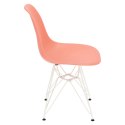 D2.DESIGN Krzesło P016 PP White dark peach D2.DESIGN Krzesło P016 PP White dark peach