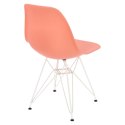 D2.DESIGN Krzesło P016 PP White dark peach D2.DESIGN Krzesło P016 PP White dark peach
