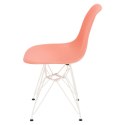 D2.DESIGN Krzesło P016 PP White dark peach D2.DESIGN Krzesło P016 PP White dark peach