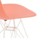 D2.DESIGN Krzesło P016 PP White dark peach D2.DESIGN Krzesło P016 PP White dark peach