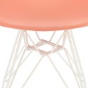 D2.DESIGN Krzesło P016 PP White dark peach D2.DESIGN Krzesło P016 PP White dark peach