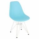 D2.DESIGN Krzesło P016 PP White ocean blue