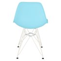 D2.DESIGN Krzesło P016 PP White ocean blue