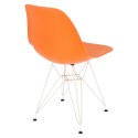 D2.DESIGN Krzesło P016 PP White pomarańczowe