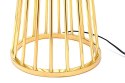 King Home Lampa podłogowa HOLMES złota błyszcząca stal węglowa czarny klosz tkanina usztywniona laminatem 1xE27 King Home Lampa podłogowa HOLMES złota błyszcząca stal węglowa czarny klosz tkanina usztywniona laminatem 1xE27