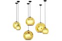 Lampa wisząca BOLLA UP GOLD 30 złota - szkło metalizowane Lampa wisząca BOLLA UP GOLD 30 złota - szkło metalizowane