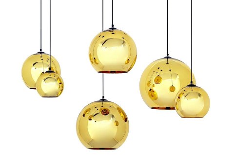 Lampa wisząca BOLLA UP GOLD 30 złota - szkło metalizowane Lampa wisząca BOLLA UP GOLD 30 złota - szkło metalizowane