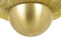 King Home Lampa wisząca ILLUSION S złota - LED metalowa siateczka