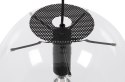King Home Lampa wisząca sufitowa kula SANDRA 30 - szkło transparentny, metal czarny E27 King Home Lampa wisząca sufitowa kula SANDRA 30 - szkło transparentny, metal czarny E27